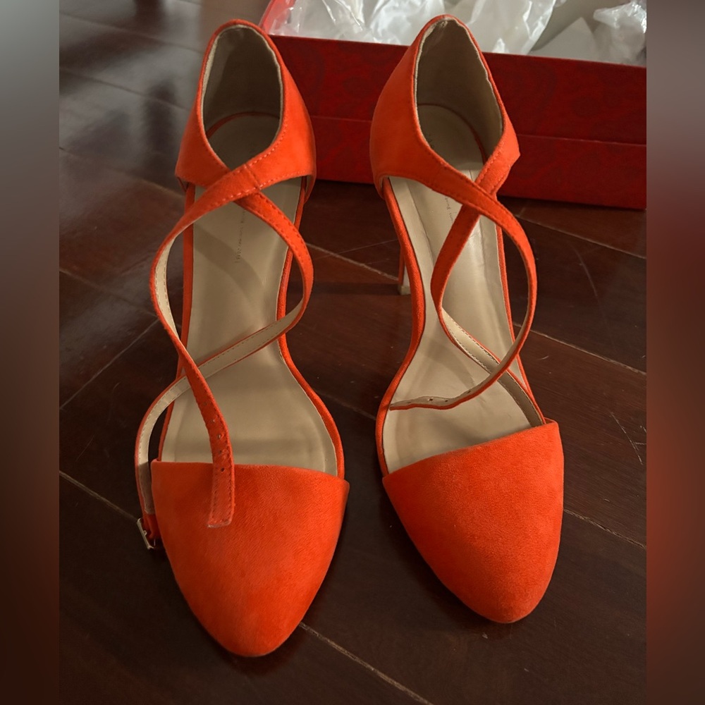 Zara Vibrant Orange Heels
